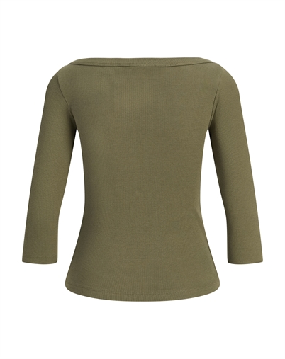 JJXX - JXFifi Boatneck Top - Burnt Olive